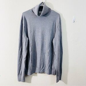 Calvin Klein Merino Wool Turtleneck Sweater Men Medium Lightweight Old Money